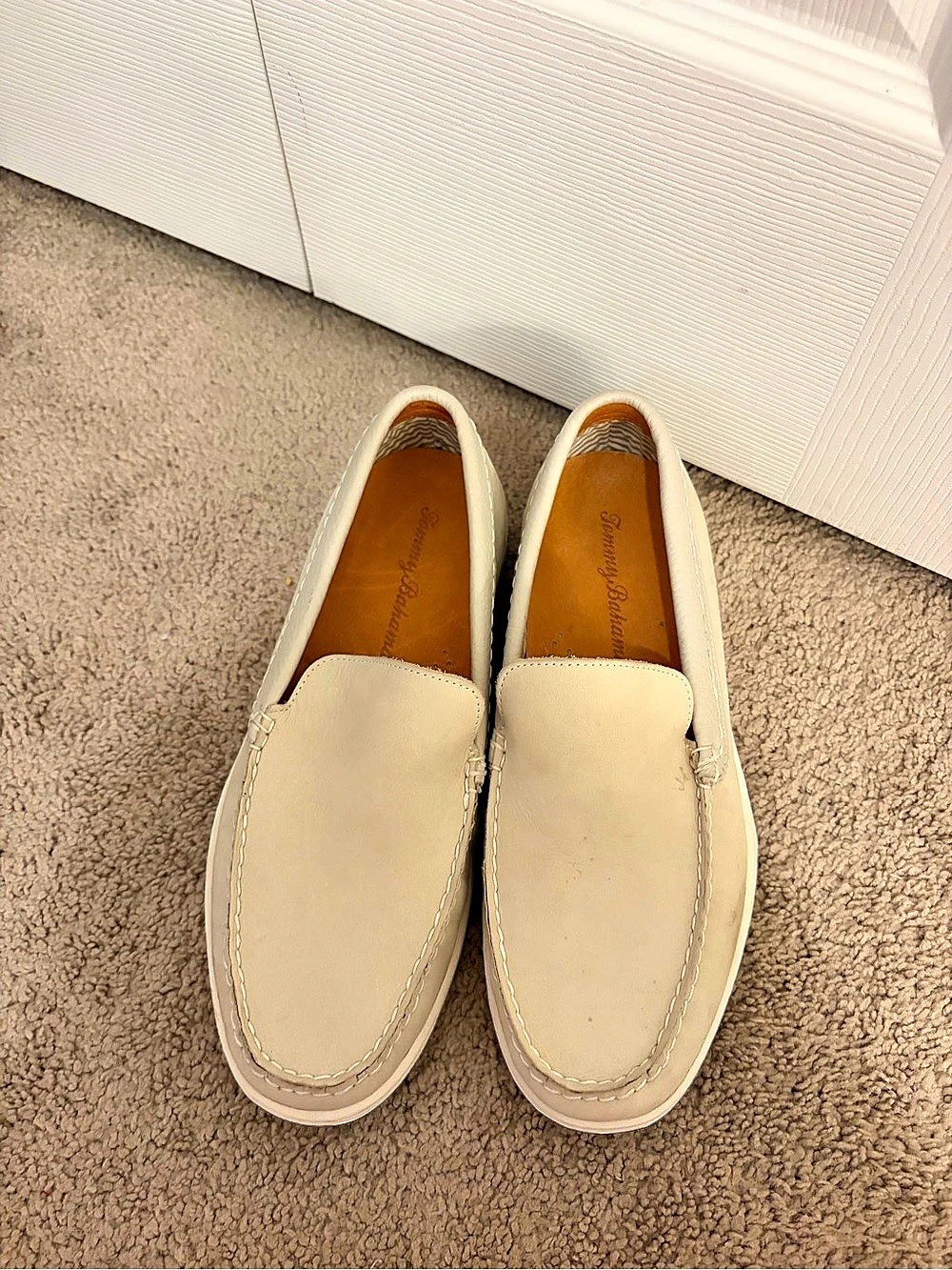 Tommy Bahama Men's Boat Shoes in Beige